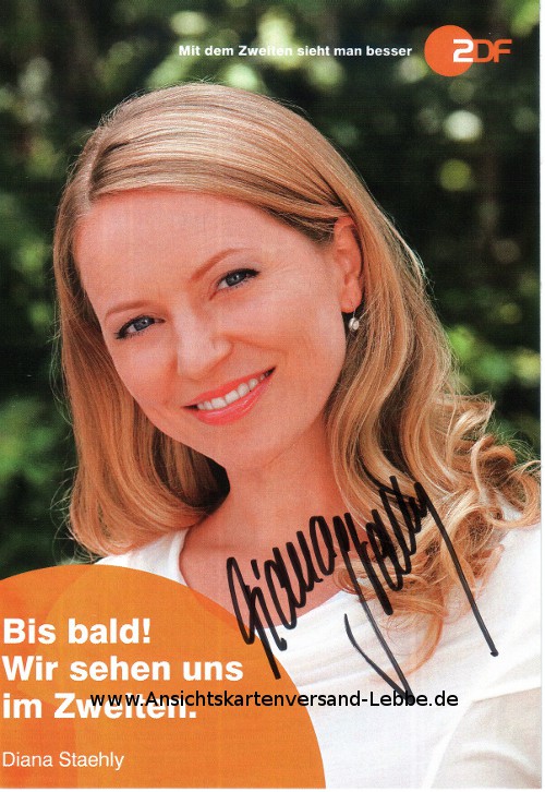 Autogramm Diana Staehly, ZDF 2014 (Rosenheim Cops)