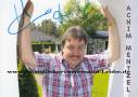 Autogramm: Achim Mentzel * 15.7.1946 Berlin � 4.01.2016 Cottbus - MDR : Achims Hitparade / Der Kahn der guten Laune  ...