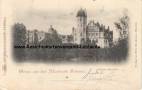 Ansichtskarte: Basedow - Schloss Basedow - Herrenhaus - Graf von Hahn - Mecklenburgische Schweiz Seenplatte - Bahnpost Btzow 1898 nach Neustrelitz Tiedt - Fritz Brockmann Malchin  ...