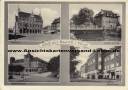 Ansichtskarte: Bocholt i/ Westf. - Rathaus - Partie a. d. Aa - Gymnasium - Neustrasse - 1958 nach Daezum Doezum Post Opende Nederland - Westm�nsterland - Kreis Borken - Regierungsbezirk M�nster  ...