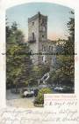 Ansichtskarte: Czorneboh - s�chs. Oberlausitz - Emil Kalauch - Berggasthof mit Turm - Rachlau (Gemeinde Kubsch�tz) Meschwitz Hochkirch - Landkreis Bautzen - Pommritz 1903 nach Dresden Altstadt - SACHSEN  ...