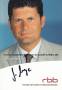 Autogramm: Gerald Meyer * 1964 Havelberg - rbb Fernsehen - rbb Rundfunk Berlin-Brandenburg - WAS! � Wirtschaft, Arbeit, Sparen / Brandenburg aktuell  ...