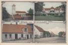 Ansichtskarte: Gleissen - Glei�en Neumark - Kirche - Schloss von M�ller / von Wartenberg - Materialwaren-Handlung von Paul Schrape - Pfarrhaus u. Dorfstrasse - Albert Beilach Guben N.-L. - 1909 nach Mariendorf bei Berlin Muraffski - K�nigswalde - Zielenzig - Landkreis Oststernberg - Brandenburg - Regierungsbezirk Frankfurt - Deutsches Reich  ...