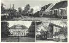 Ansichtskarte: Gro�-Rietz - Grossrietz - Gr. Rietz i. Mark - Kreis Beeskow-Storkow - Dorfstr. - Schlo� von der Marwitz - Schule mit Spruch Die Furcht des Herrn ist der Weisheit Anfang - 1939 Bratislava Slovakai - heute Gemeinde Rietz-Neuendorf im Landkreis Oder-Spree  ...