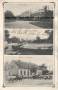 Ansichtskarte: Ihlow b. Batzlow - Bahnhof Schulzendorf - Kr. Oberbarnim - Schloss Ihlow von Bredow - Dorfstrasse u. Schule - Gasthof u. Postagentur - 1908 nach Duttenstedt bei Peine - Brennecke Grote ? Meerdorf ? (Landkreis Mrkisch-Oderland)  ...