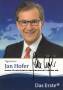 Autogramm: Jan Hofer * 31.01.1950 in B�derich (jetzt Wesel) Johannes Heinrich Neuenhofer - ARD Tagesschau - MDR 1992�2012 Riverboat � Talkshow - RTL Direkt  ...