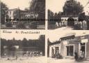 Ansichtskarte: Klinge - Kr. Forst (Lausitz) 1963 - Rittergut Klinge - Gutshaus - Herrenhaus - Raubrittertor - Lebensmittel - Industrie- und Haushaltswaren - Gosda - Bezirk Cottbus - Wiesengrund - Landkreis Spree-Nei�e - Brandenburg  ...