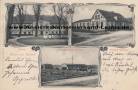 Ansichtskarte: Radach - Kr. Weststernberg - Schlo� / Herrenhaus von Pappritz - Gasthof Schaeler - Schneidem�hle Schaeler - Georg Borris Photograph Sonnenburg N.-M. - Johanna Oschinski 1906 nach Berlin N. 28 Willich - Brandenburg - bei Drossen - heute Radachow  ...