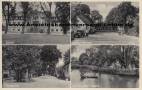 Ansichtskarte: Radach - Kr. Weststernberg - Herrlicher Sommeraufenthalt - Schlo� / Herrenhaus - Gasthof Behrend / Post - Dorfstra�e - An der Menz-M�hle - Georg Treimer Kriescht N.M. - bei Drossen - Brandenburg - heute Radachow  ...