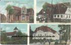Ansichtskarte: Sch�nbrunn Kr. Sagan - Kaiserliche Post - Warenhaus von Matth�us - Katholische Kirche - Schlo� - 1913 - sp�terer Landkreis Sprottau - Regierungsbezirk Liegnitz - heute Jablonow zu Brzeźnica / Briesnitz - Preussen - Provinz SCHLESIEN  ...