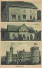 Ansichtskarte: Sibyllenort - Kaufhaus H. Bierbaum Kolonialwaren - Apotheke - Villa Hubertus - Schlo� von W�rttemberg-Oels / von Sachsen-Merseburg - Rastelwitz - H. Riegner Stephansdorf - Kreis Oels - Bezirk Breslau - nach Dresden Plauen Schneider - 1945�1948 Sybilin - heute Szczodre - Dlugoleka (deutsch Langewiese) Niederschlesien - SCHLESIEN  ...