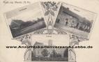 Ansichtskarte: Warnitz (N.-M.) Dorfstrasse-B�ckerei- Schloss von der Osten -  Landkreis K�nigsberg Nm. - heute zu Debno (Neudamm) Kreis Soldin - 1913 nach Stra�burg Elsass von Vietinghoff-Scheel / C�cilie Freiin von Vietinghoff-Scheel - M. Hertzfeldt Stettin - Soldin Neumark - Brandenburg  ...